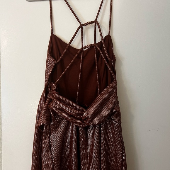 REVOLVE FREE PEOPLE Shimmer And Shine Jumpsuit in Ginger Snap - Picture 8 of 11